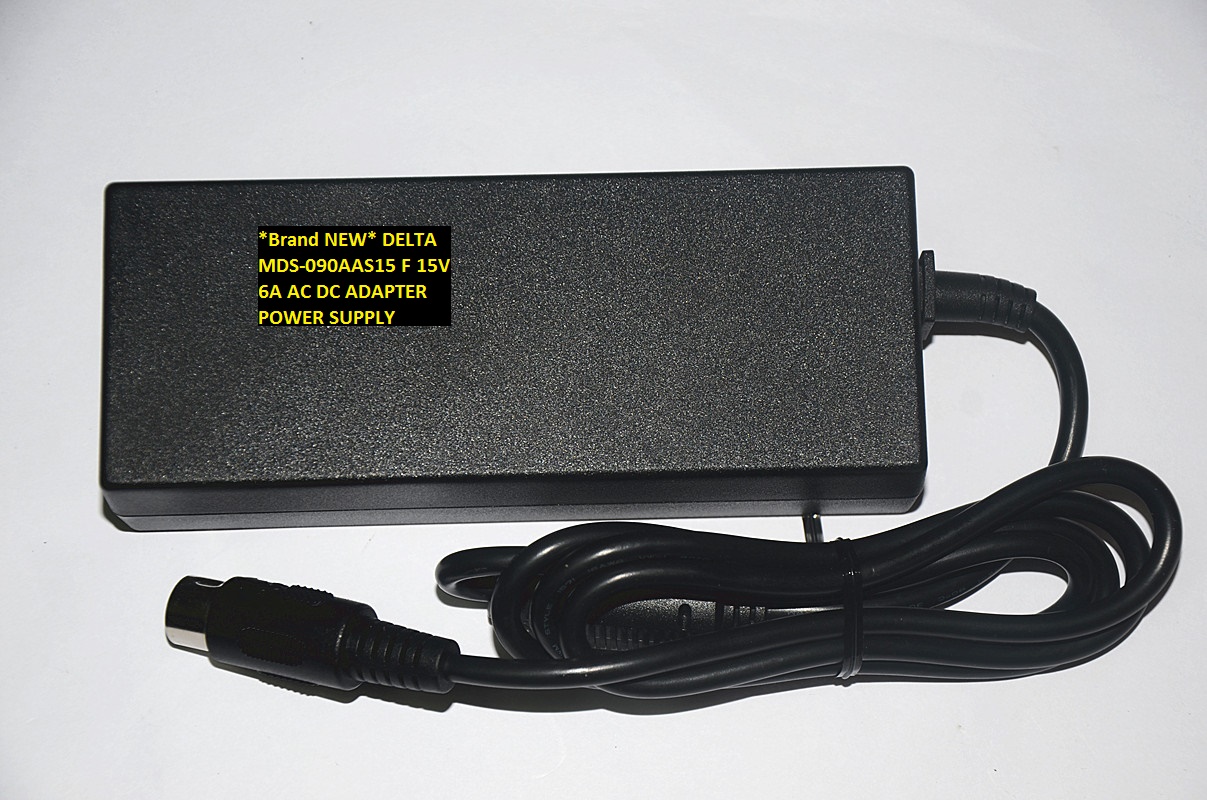 *Brand NEW* DELTA MDS-090AAS15 F 15V 6A AC DC ADAPTER POWER SUPPLY